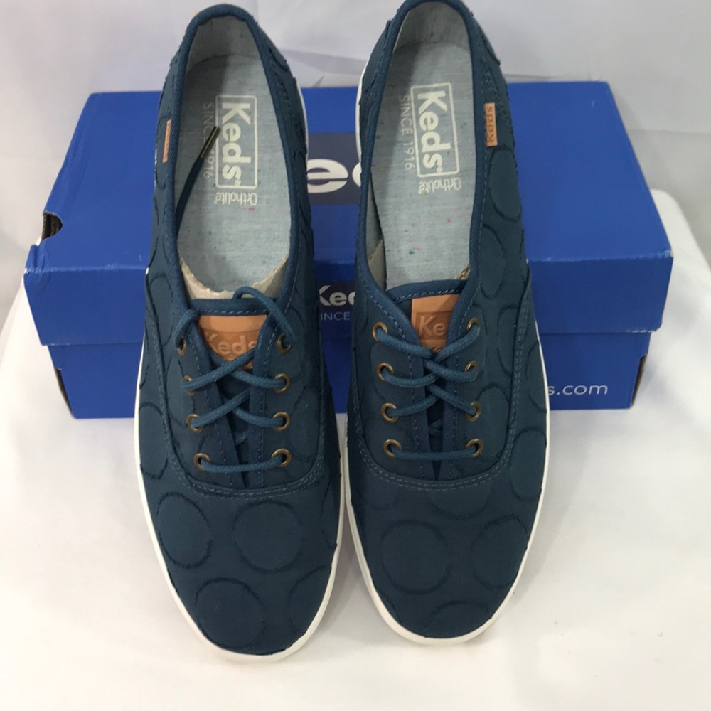 Keds circle jacquard 7.5 dark teal shoes - Picture 3 of 6